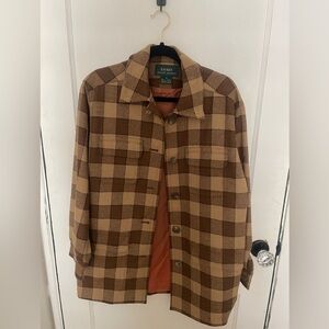 Wool Ralph Lauren plaid Shacket size 6